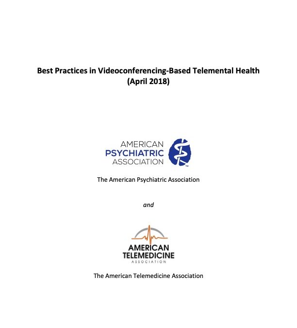 Best Practices in Videoconferencing-Based Telemental Health